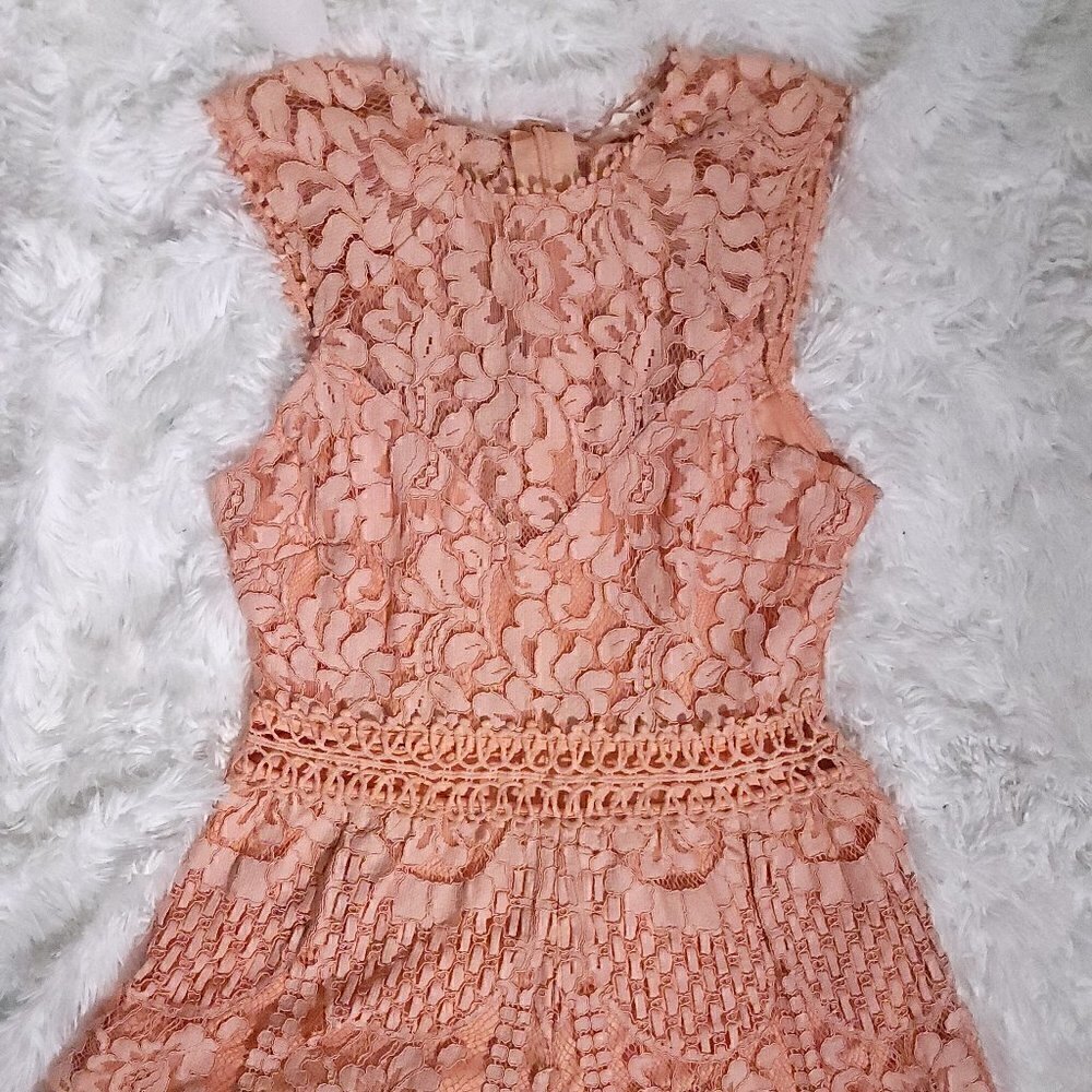 Main Strip Peach Color 1PC Romper/Shorts Size M
